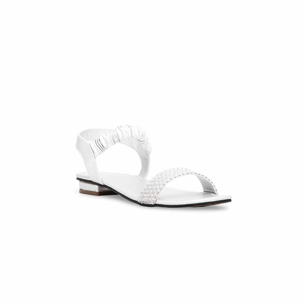 Girls Silver Fancy Sandal KD9752