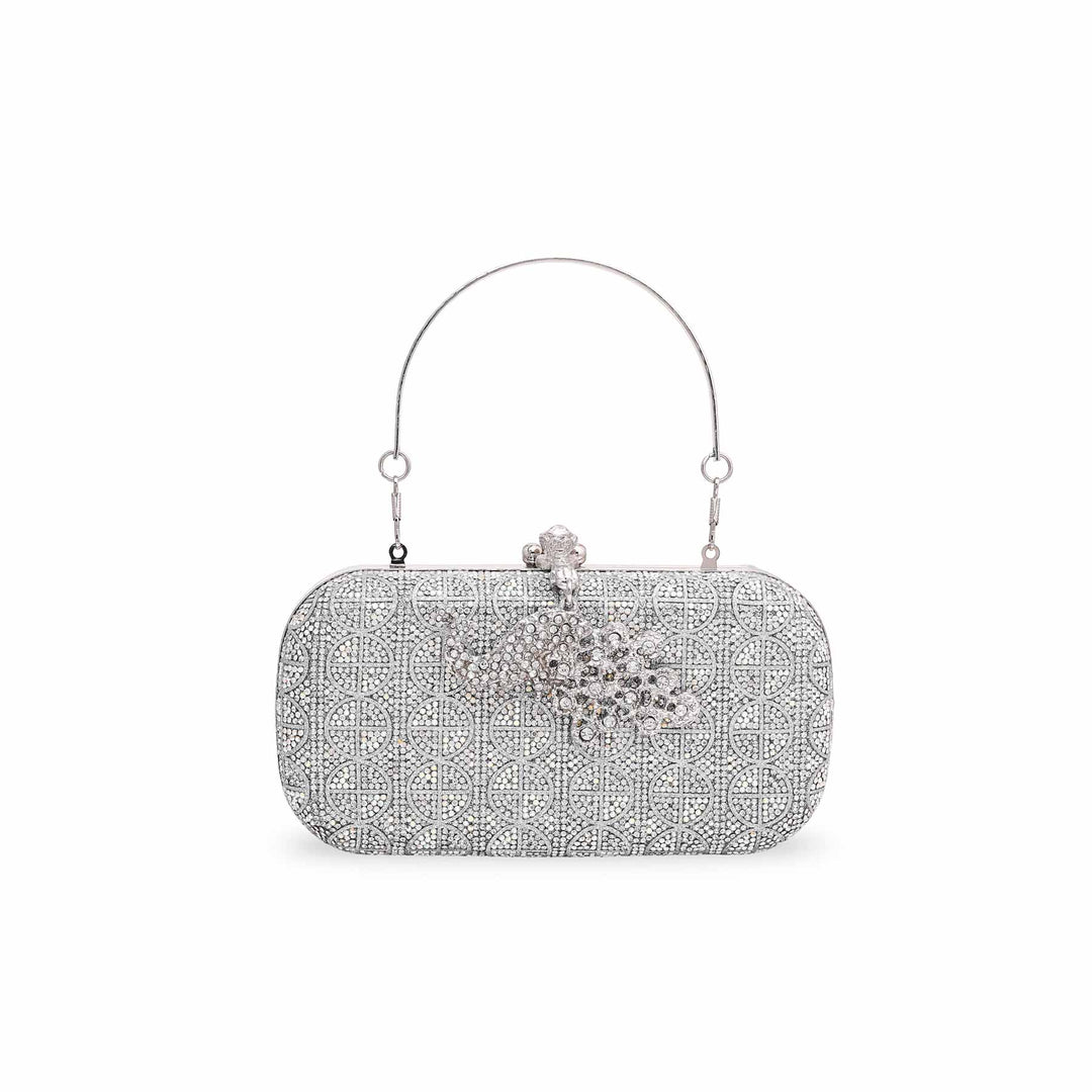 Silver Bridal Clutch P15189