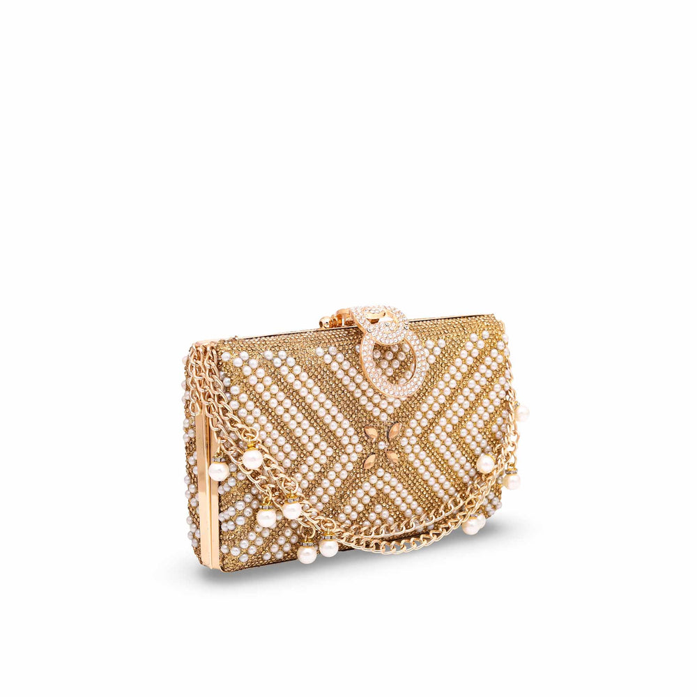 Golden Bridal Clutch P15254