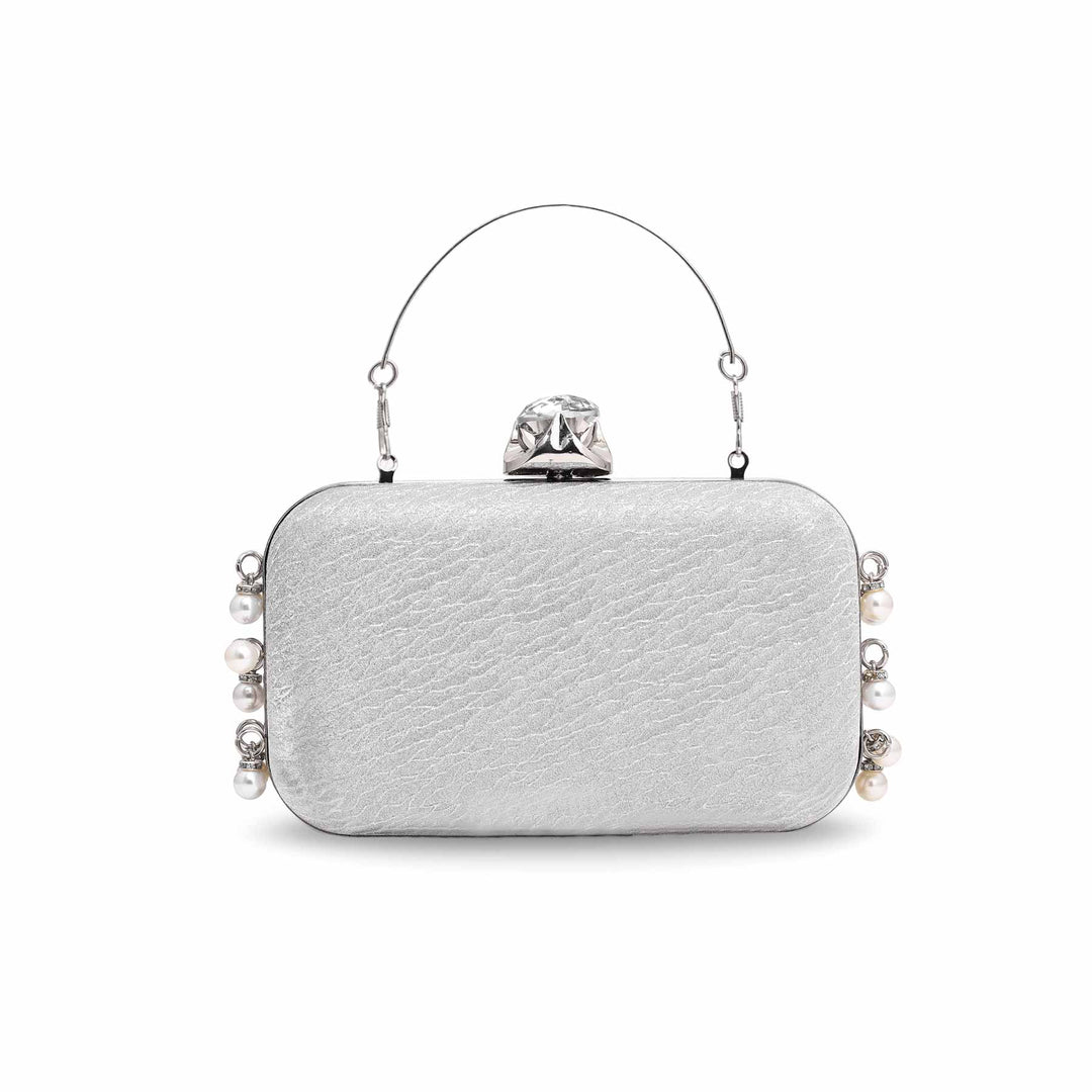 Silver Bridal Clutch P15267