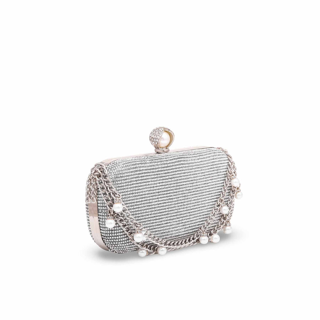 Silver Bridal Clutch P15282