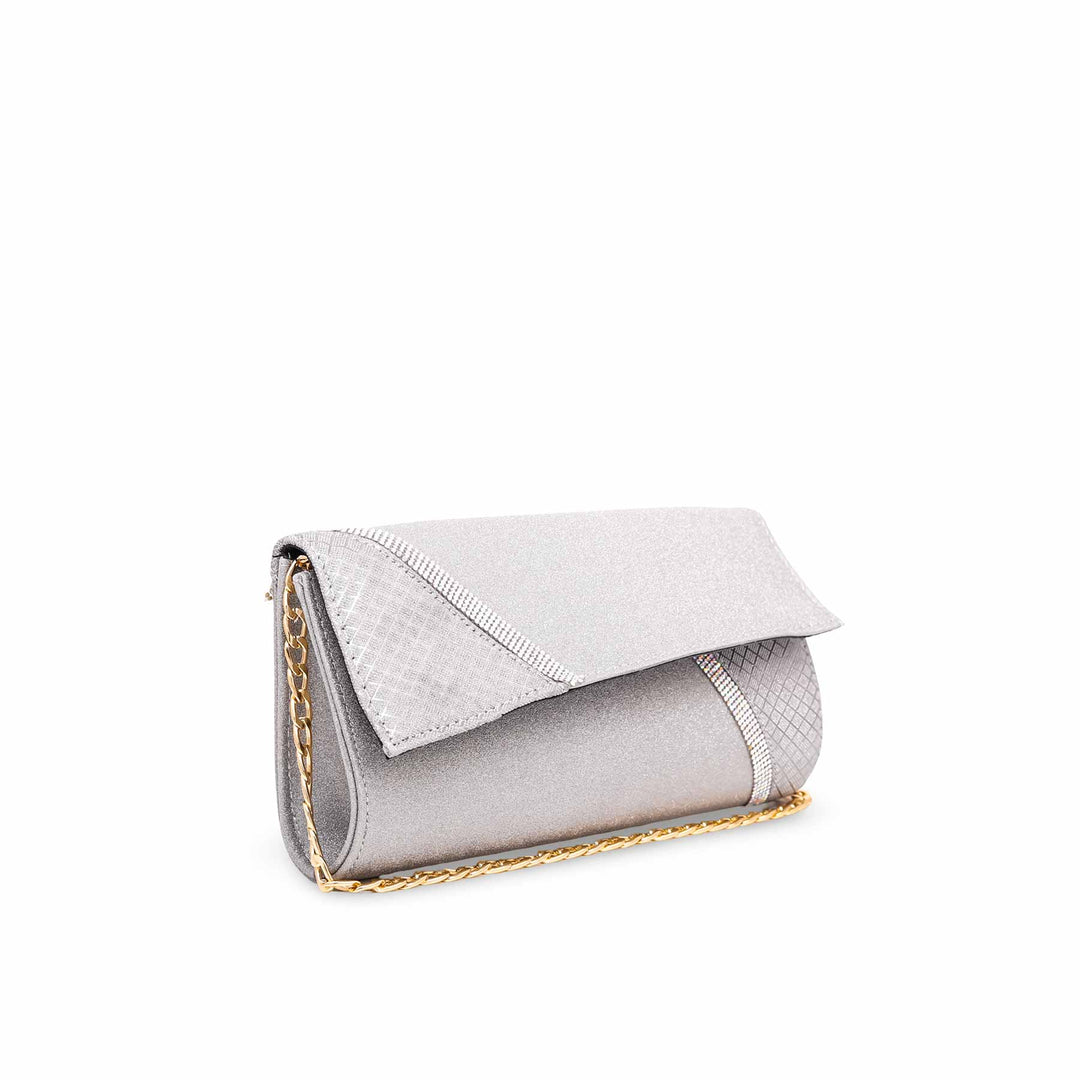 Grey Fancy Clutch P15331