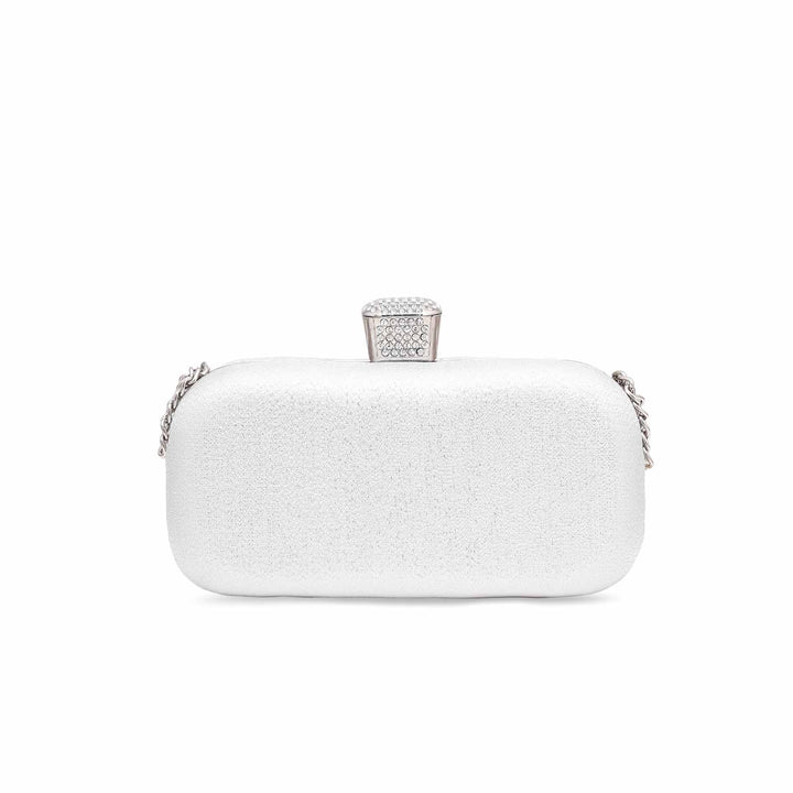 Silver Fancy Clutch P15336