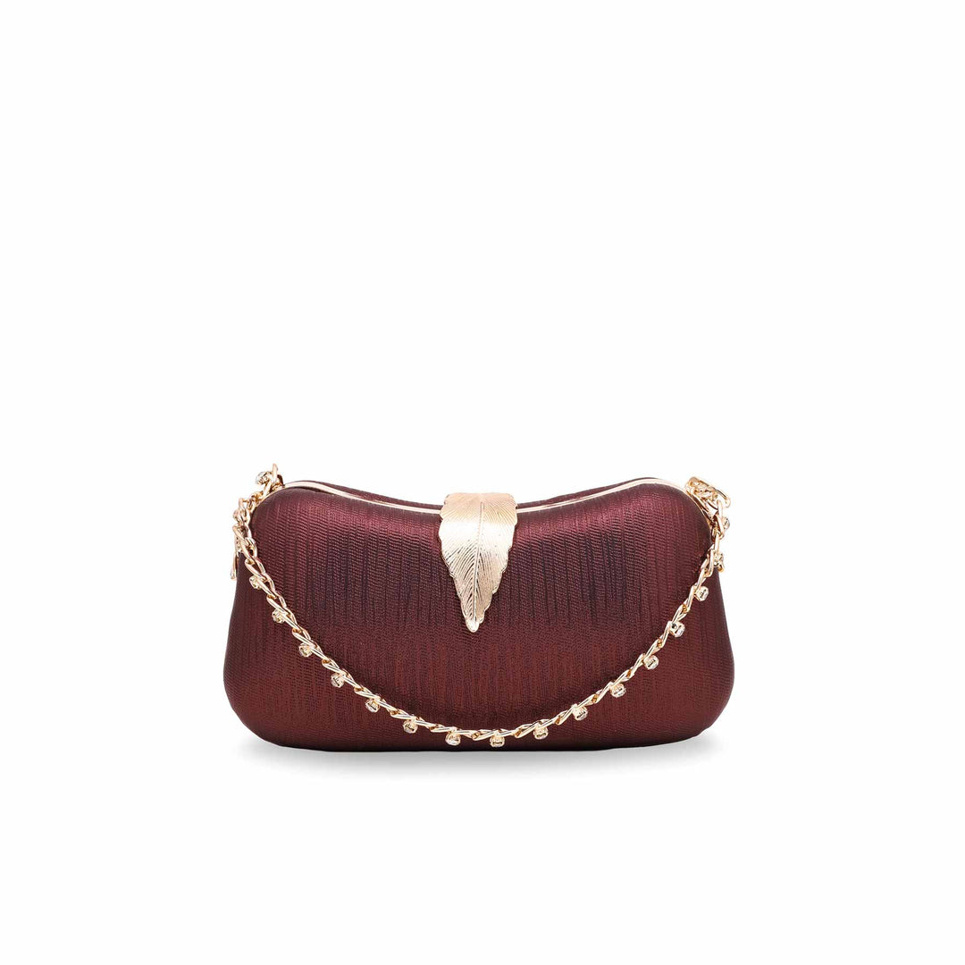 Brown Fancy Clutch P15340