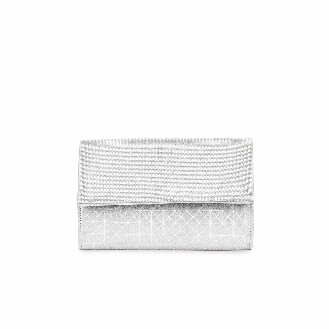 Silver Fancy Clutch P15341