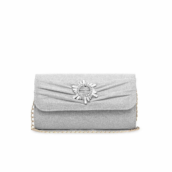 Grey Fancy Clutch P15345