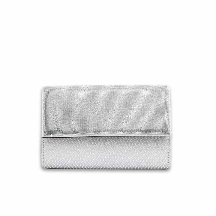 Silver Fancy Clutch P15348