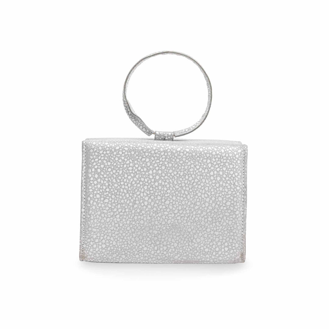 Silver Fancy Clutch P15351