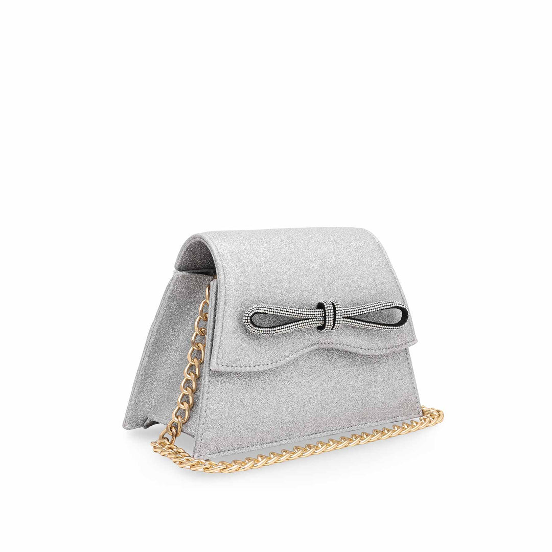 Silver Fancy Clutch P15352