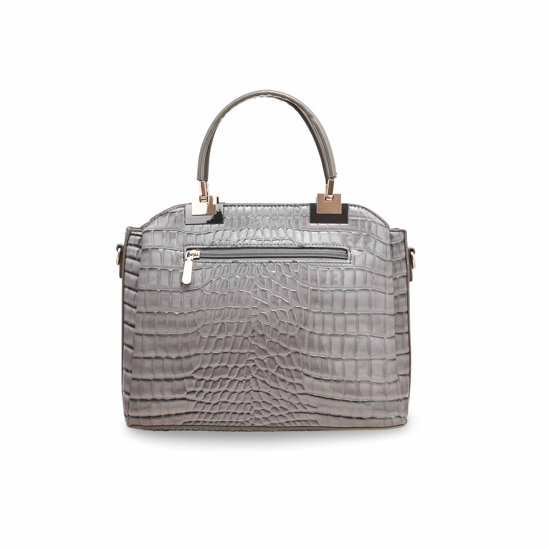 Grey Formal Hand Bag P36126