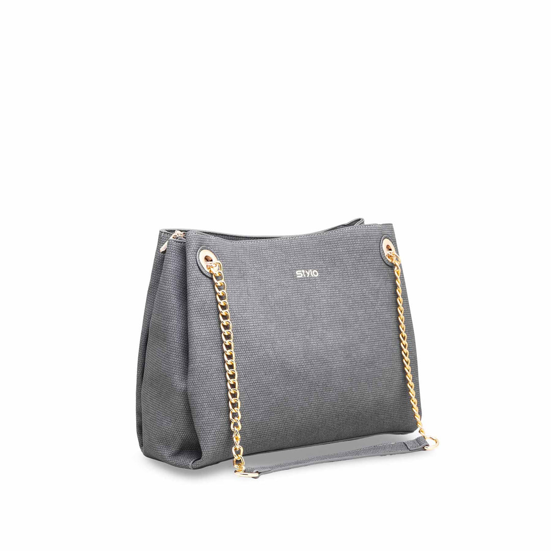 Grey Formal Hand Bag P36136