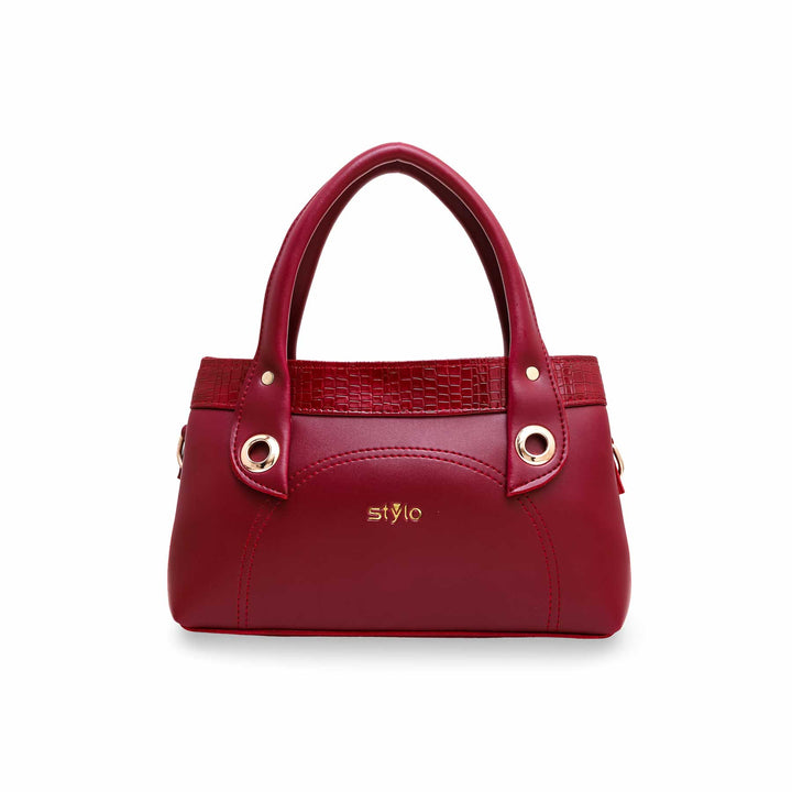 Maroon Formal Hand Bag P55379