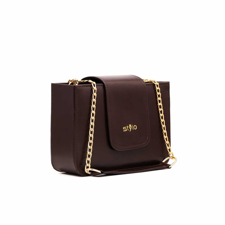 Brown Casual Shoulder Bag P55383