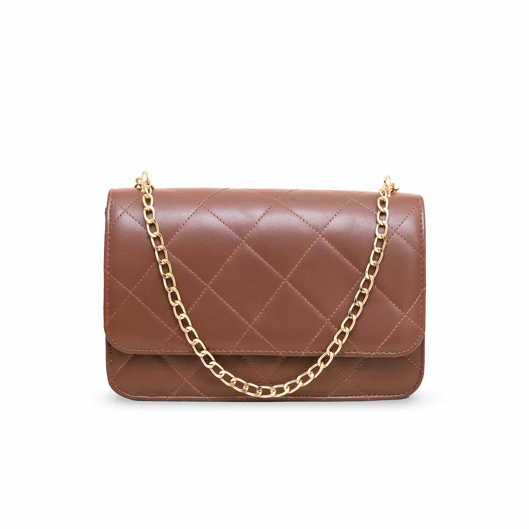 Brown Casual Shoulder Bag P55522