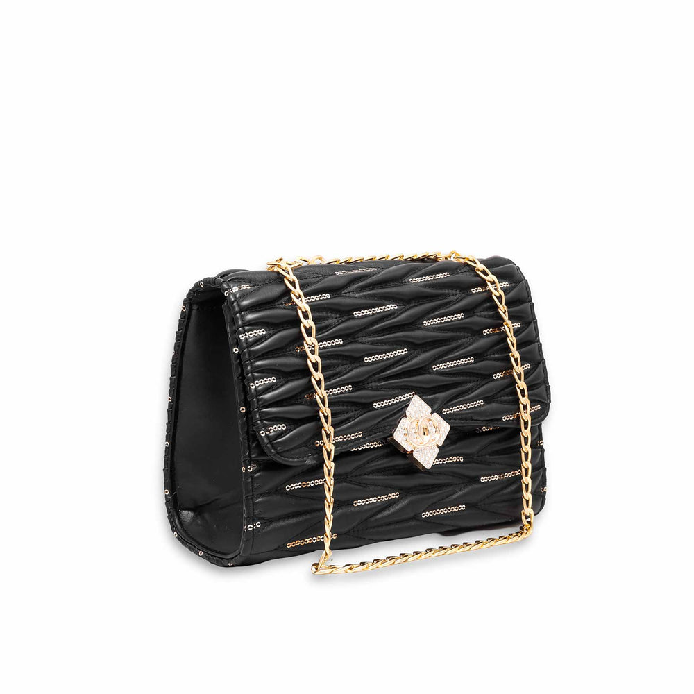 Black Casual Shoulder Bag P55596