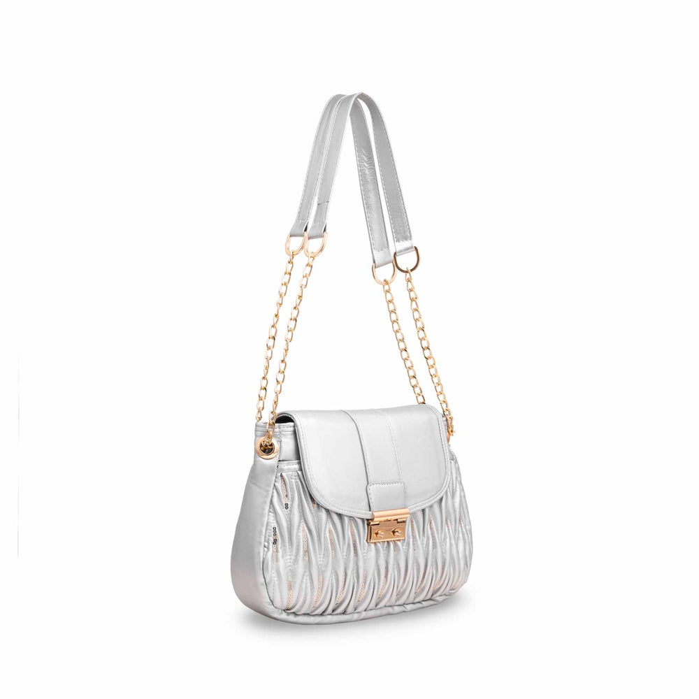 Silver Formal Shoulder Bag P55601