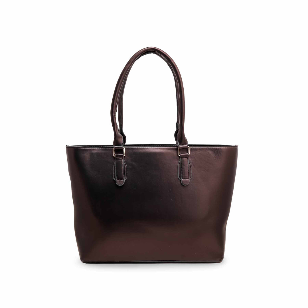 Brown Formal Shoulder Bag For Women P55612