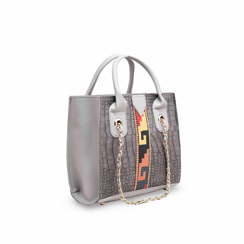 Grey Formal Hand Bag P56085