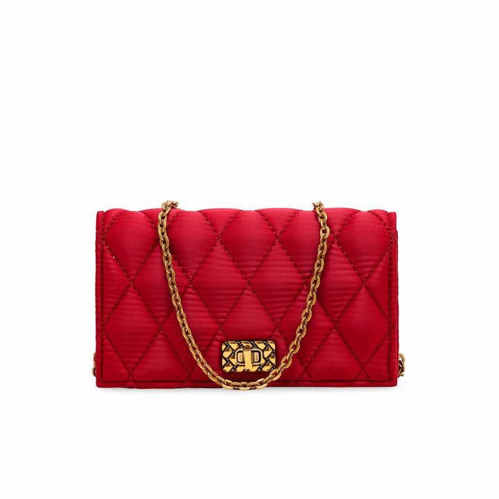 Maroon Casual Clutch P60312