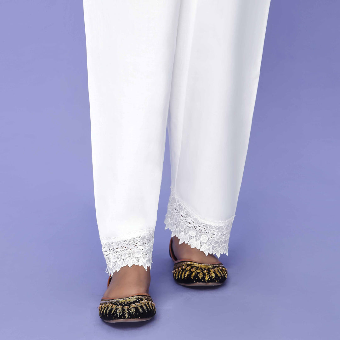 White Cambric Shalwar PL4078