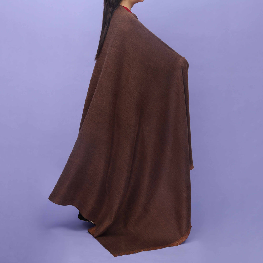 Brown Acrylic Winter Shawl PN4333