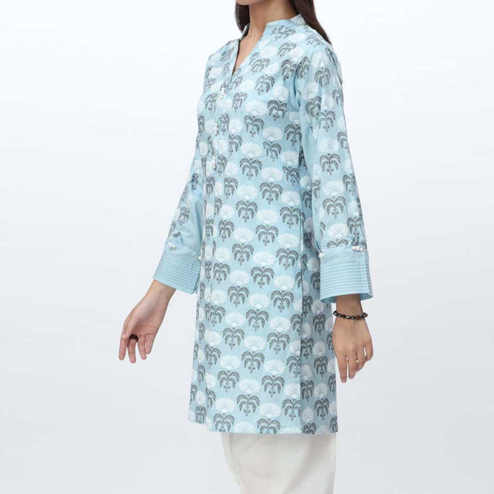 1PC- Puff Printed Cambric Shirt PS4005