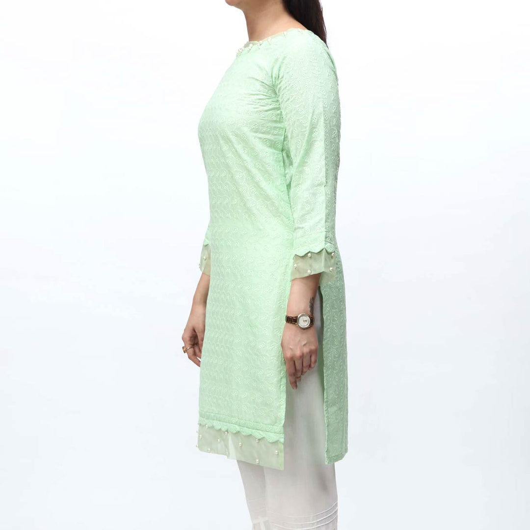 1PC- Embroidered Chikankari Shirt PS4080