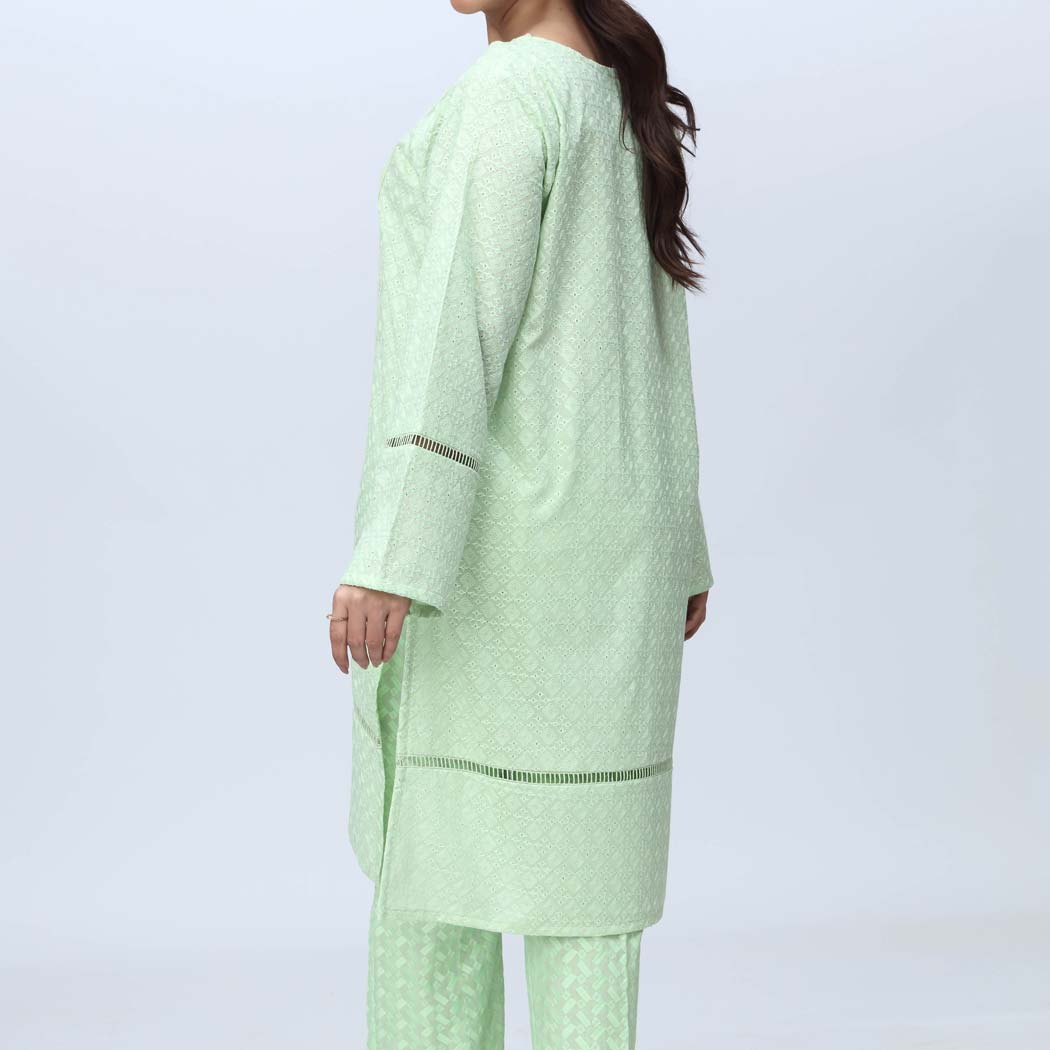 1PC-Embroidered Chicken Kari Shirt PS4170