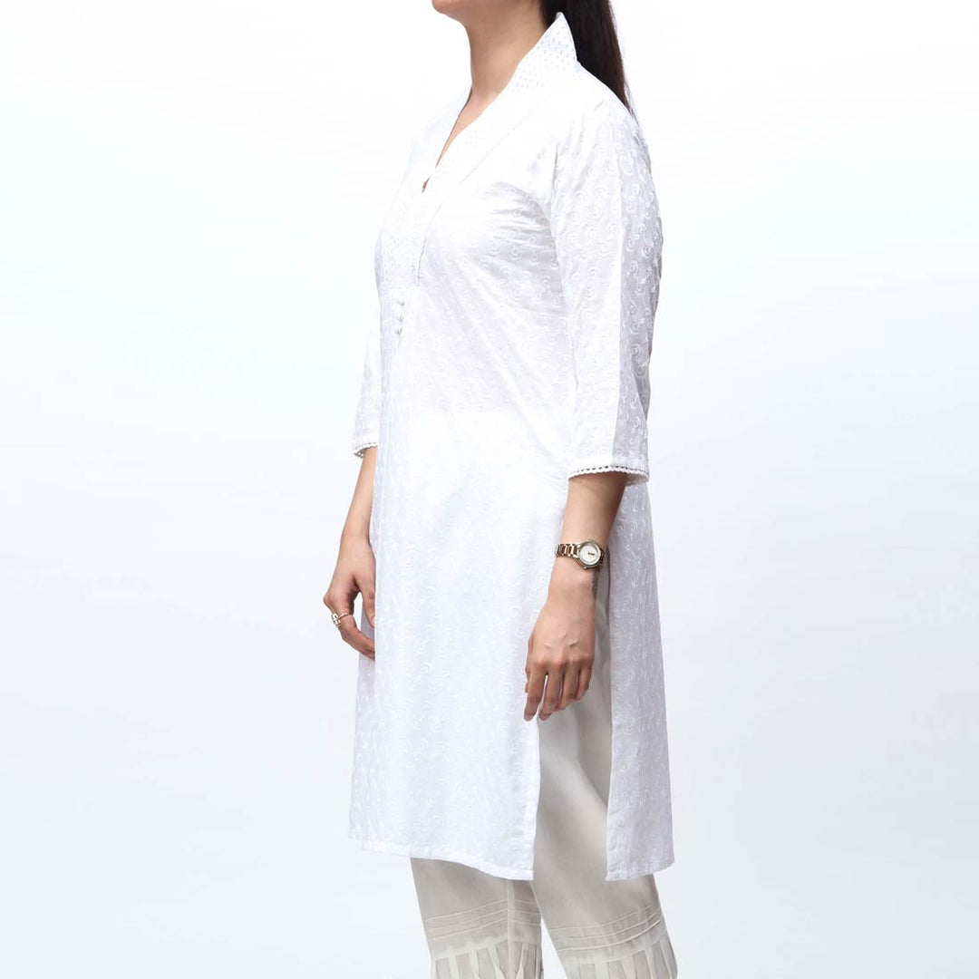 1PC- Embroidered Chikankari Shirt PS4172