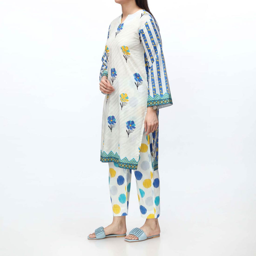 2PC- Digital Printed Cambric Suit PS4259