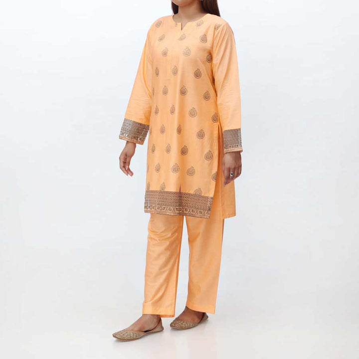 2PC- Embroidered Cambric Suit PS4319