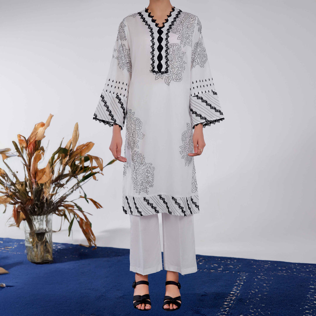 2PC- Printed Cambric Suit PS4942