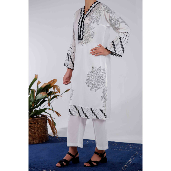 2PC- Printed Cambric Suit PS4942