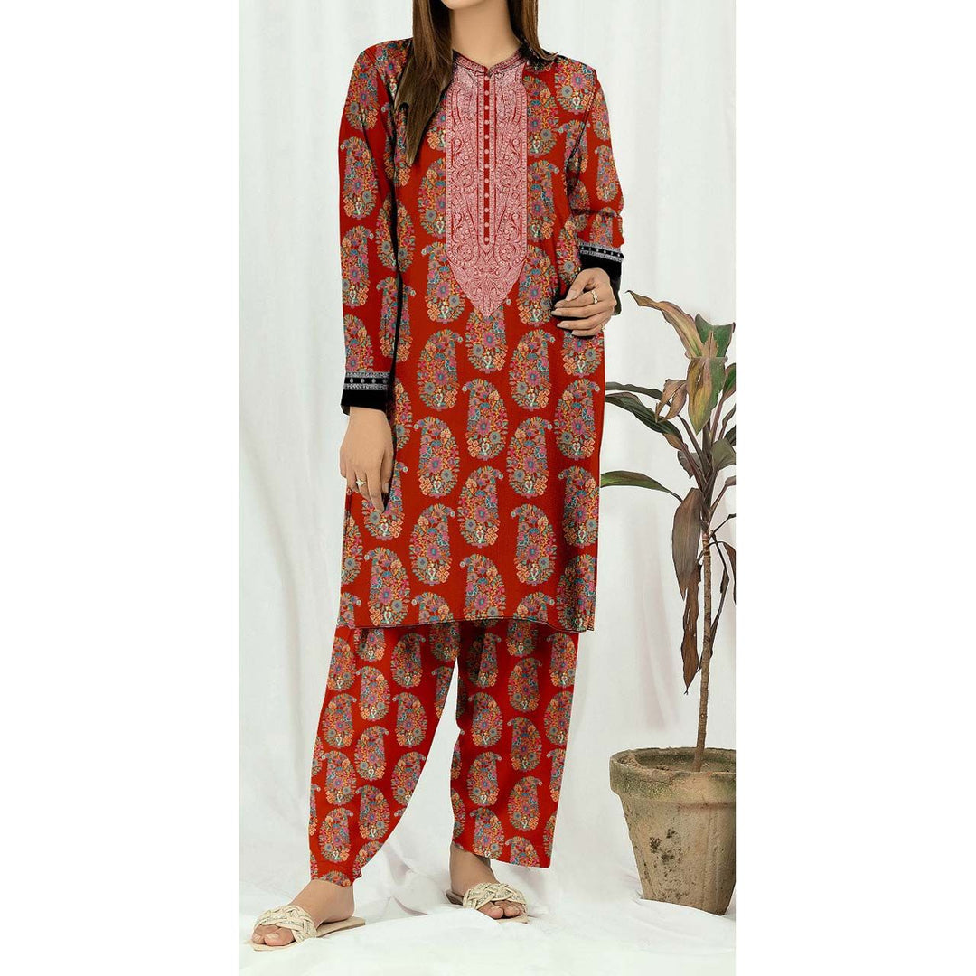 2PC-Digital Printed Lawn Suit PS9409