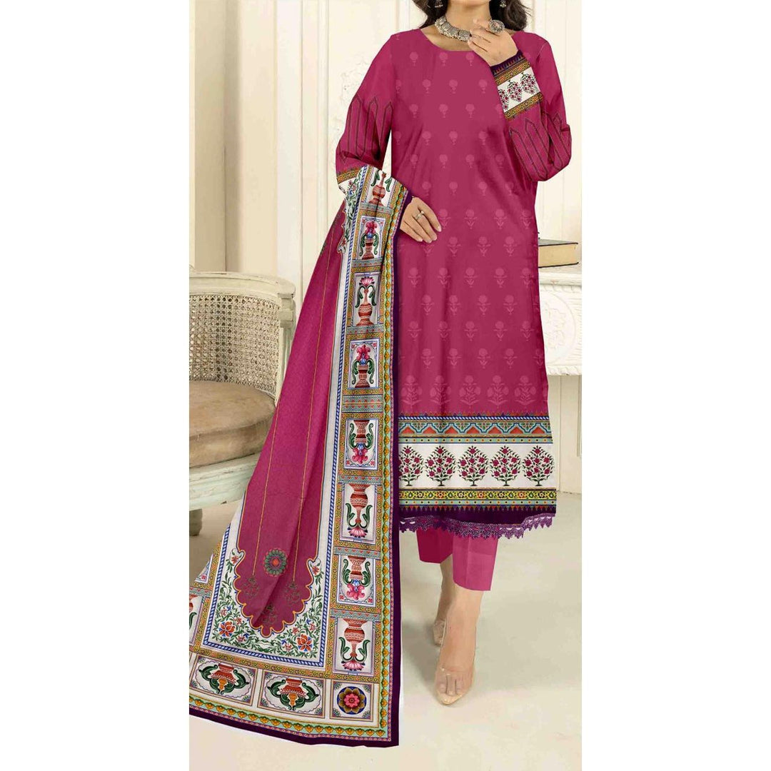 2PC-Digital Printed Lawn Suit PS9415