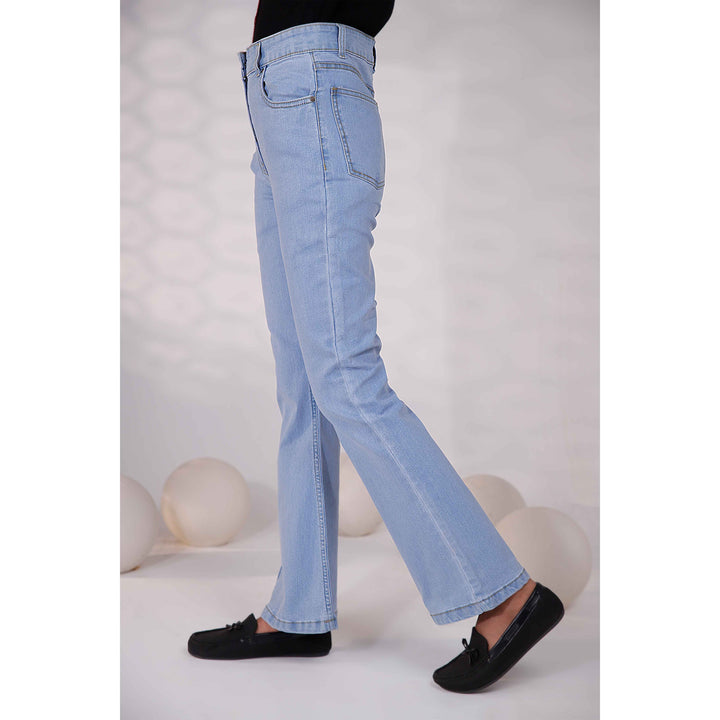 Sky Blue Western Denim Pant PS9519