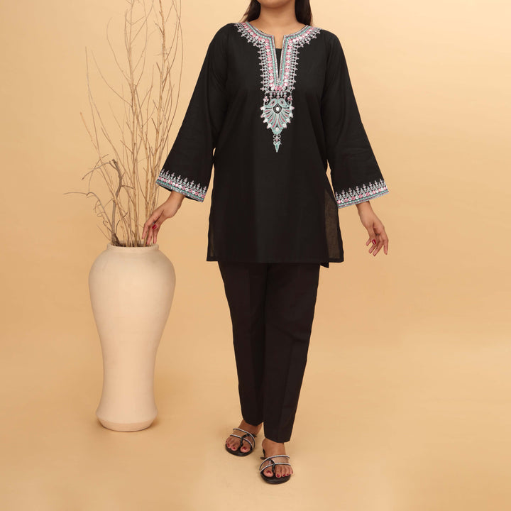 1PC- Embellished Khaddar Shirt PW4149