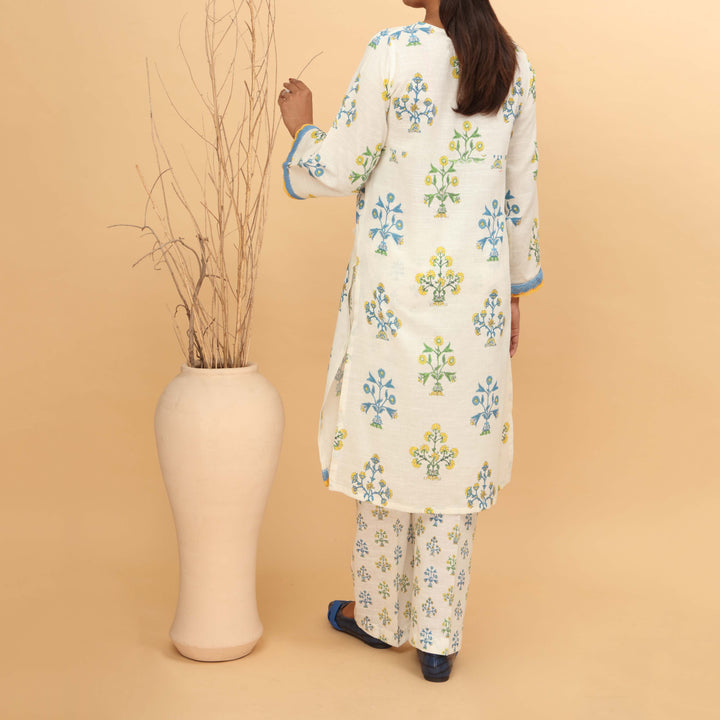 2PC- Printed Khaddar Co-ord Set PW4169