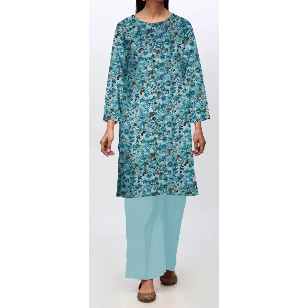 1 PC- Unstitched Digital Printed Bana Doriya Suit PW4389