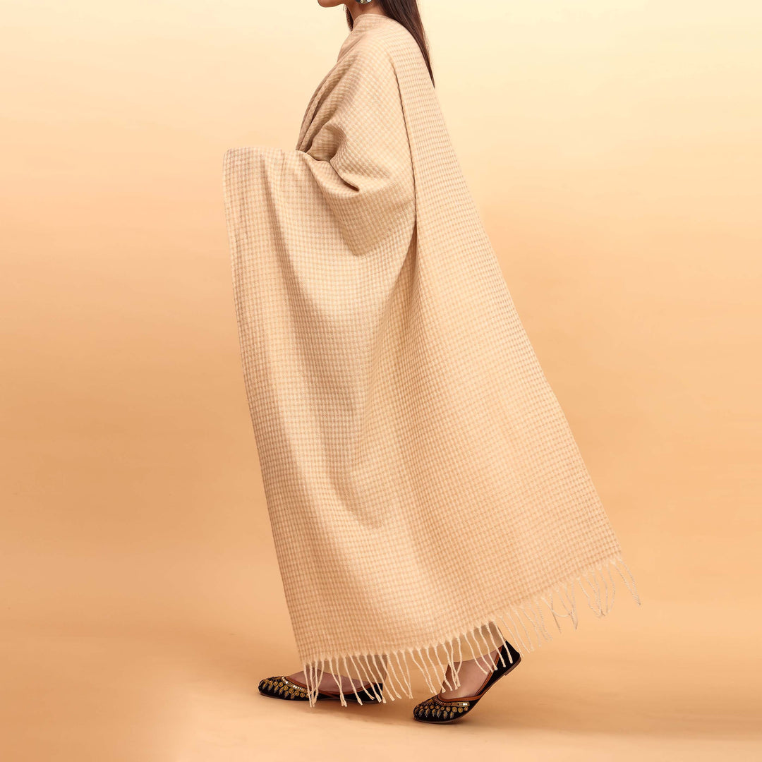 Beige Winter Stole PW4764