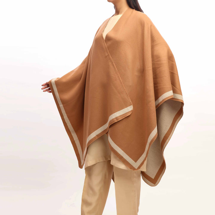 Brown Winter Cape Shawl PW4916