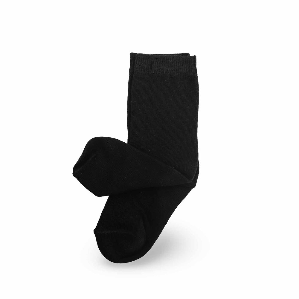 Kids Black Long Socks S01704