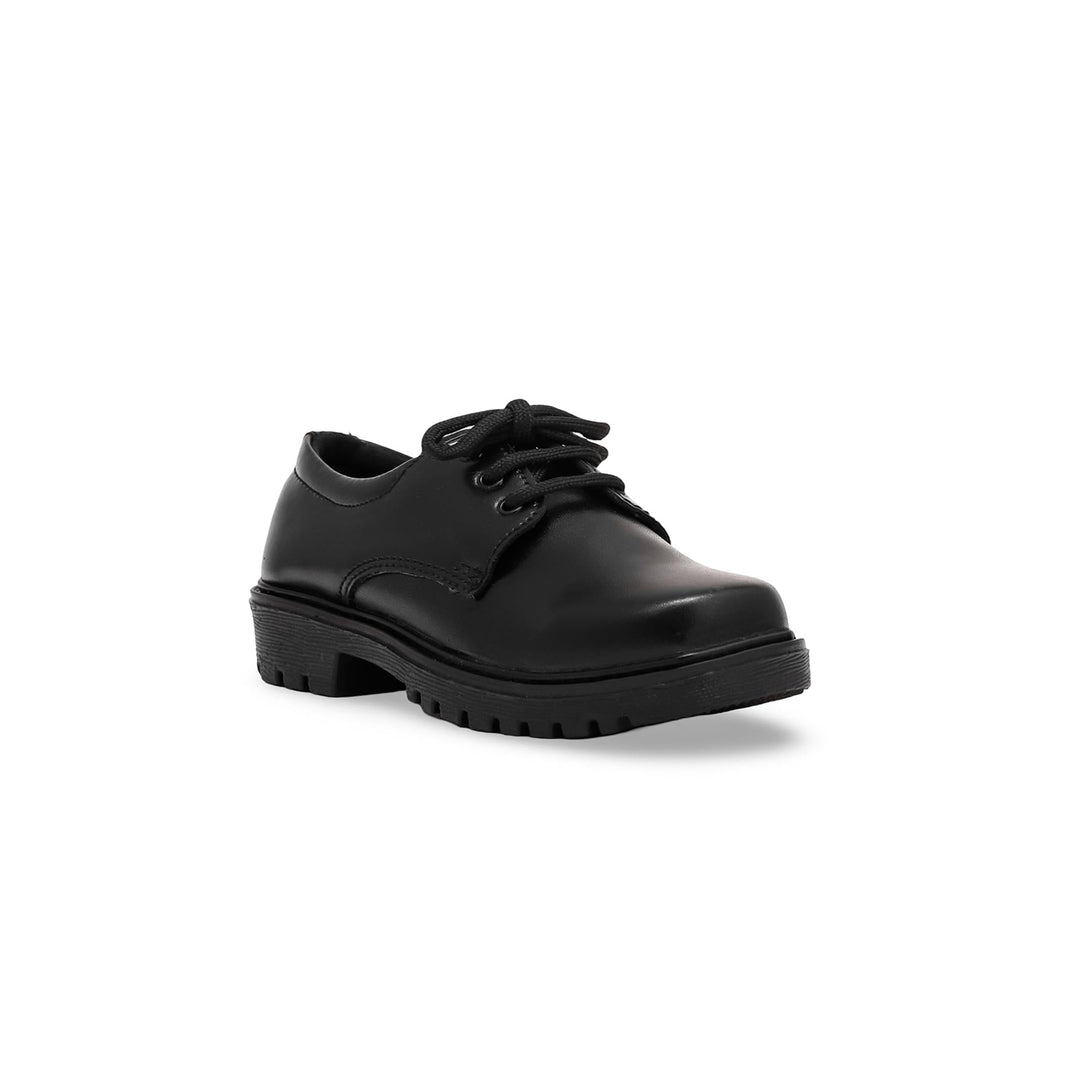 Boys Black School Shoes SK1074