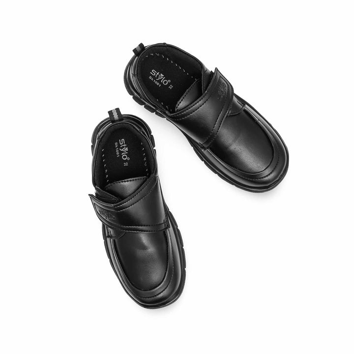 Boys Black School Shoes SK1081