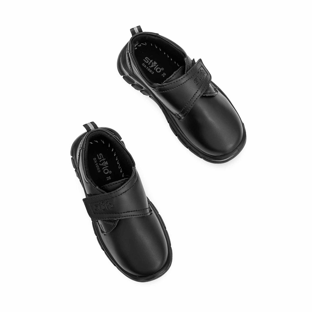 Boys Black School Shoes SK1083