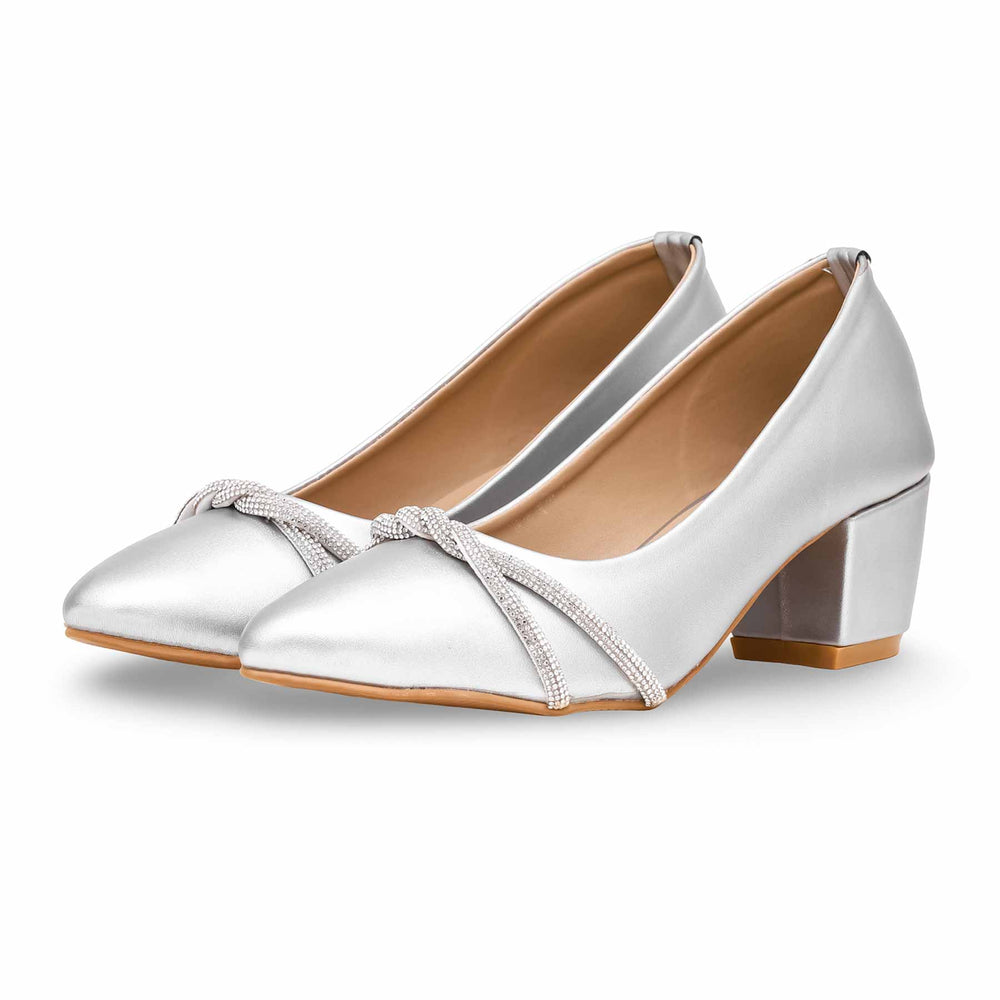 Silver Court Shoes WN7391