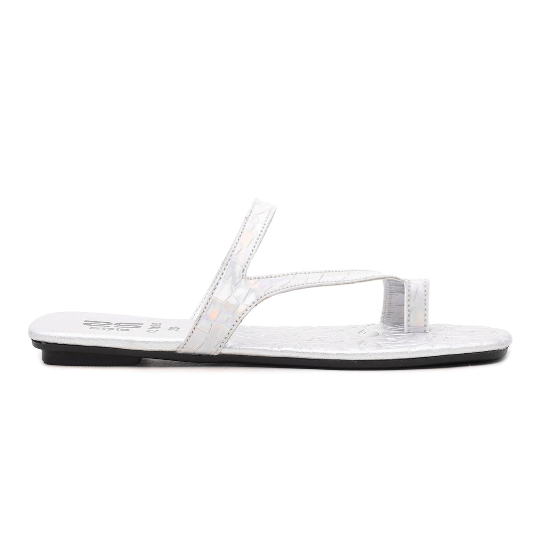 Silver Casual Chappal CL1490