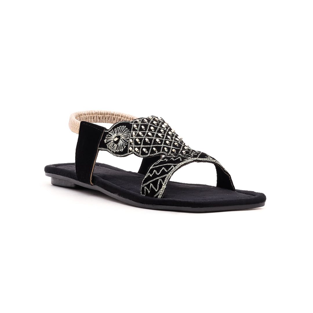 Black Kohaty Chappal EC3164