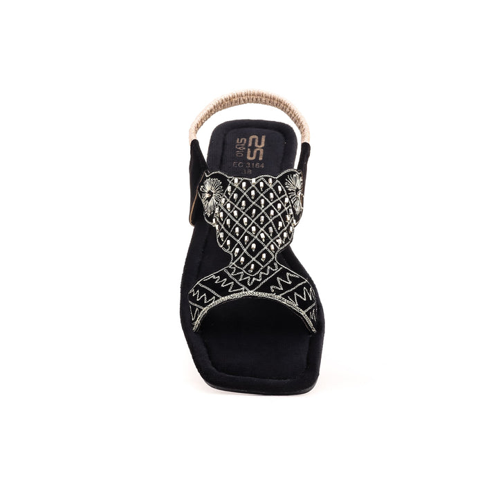 Black Kohaty Chappal EC3164