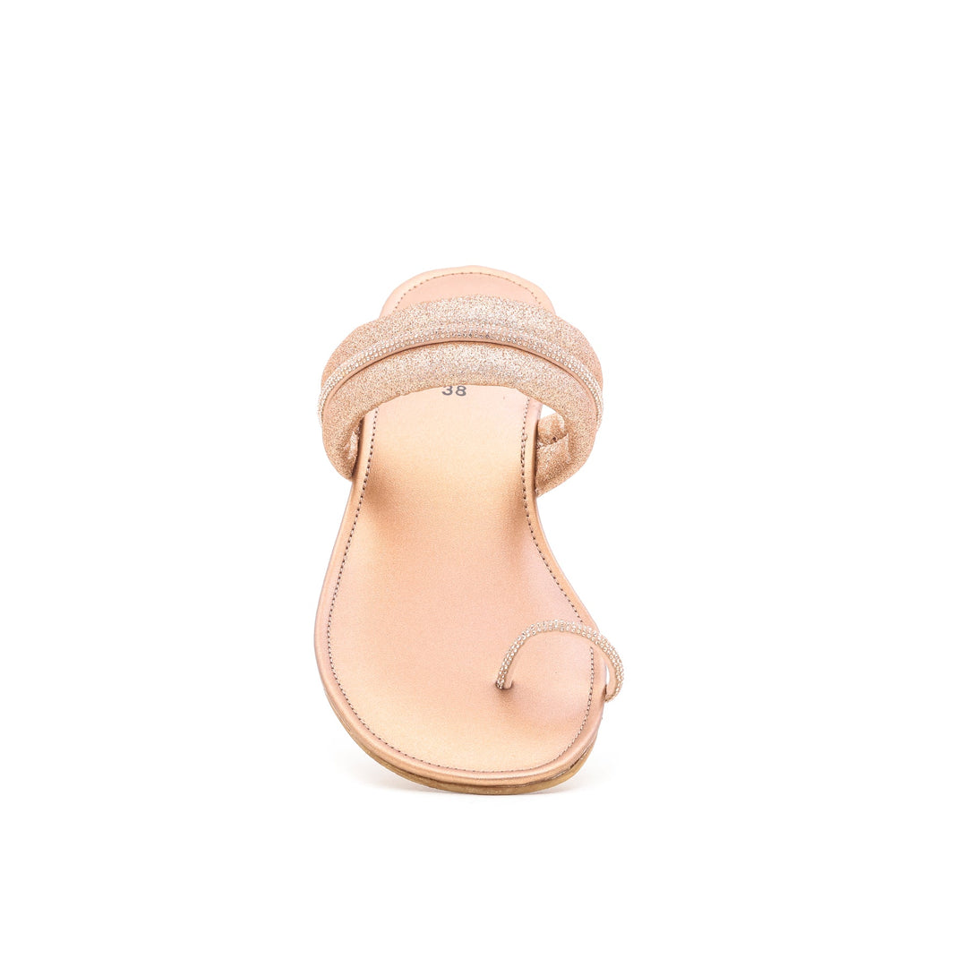 Peach Fancy Chappal FN0635